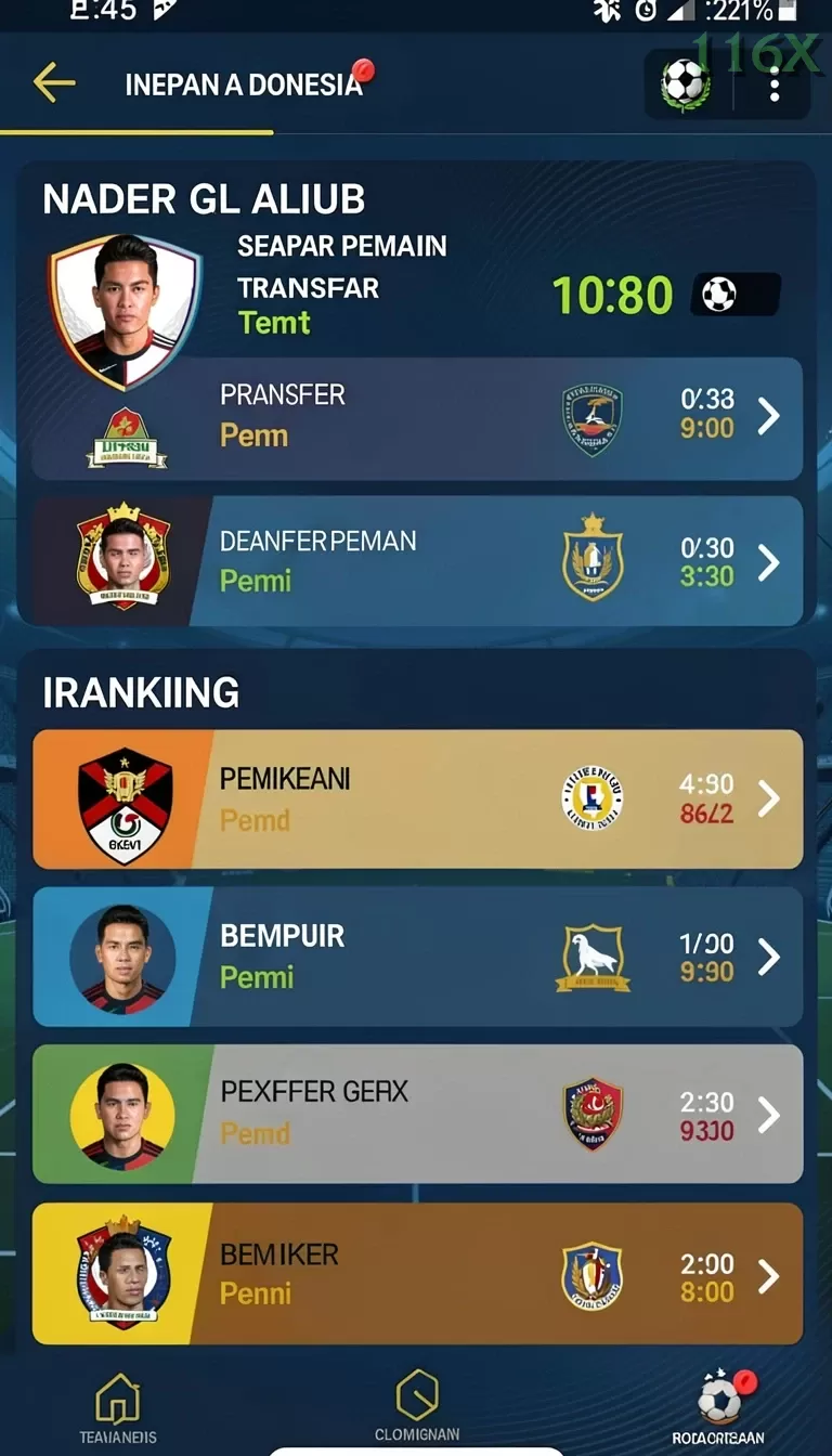 Cuplikan layar IOSBET — aktivitas