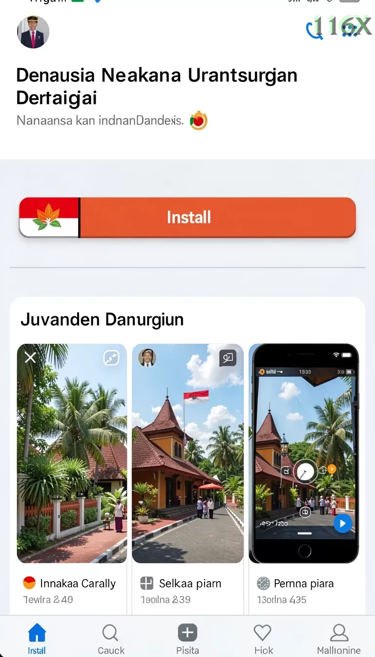 Cuplikan layar LOGO — menu navigasi